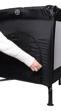 Ding Deluxe Black Campingbedje Incl. Bodemverhoger -LiefjesHoek Verkoop mamaloes ding deluxe black campingbedje incl. bodemverhoger 7