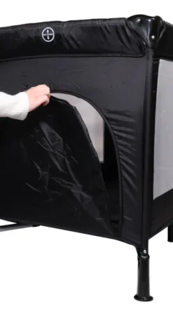 Ding Deluxe Grey Campingbedje Incl. Bodemverhoger -LiefjesHoek Verkoop mamaloes ding deluxe black campingbedje incl. bodemverhoger 8 1