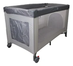Ding Deluxe Grey Campingbedje Incl. Bodemverhoger -LiefjesHoek Verkoop mamaloes ding deluxe grey campingbedje incl. bodemverhoger 2