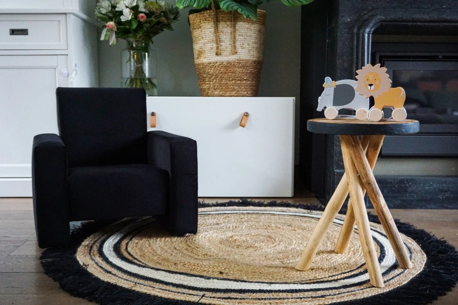 Ding Jamie Velvet Zwart Kinderfauteuil DI-34203 11 Ding Jamie Velvet Zwart Kinderfauteuil DI-34203 - Afbeelding 11