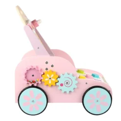 Eco Toys Roze Houten Activiteiten Loopwagen HC494888 -LiefjesHoek Verkoop mamaloes eco toys roze houten activiteiten loopwagen hc494888 00