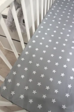 MamaLoes Grey/White Stars Boxdek W-388571 -LiefjesHoek Verkoop mamaloes grey white stars boxdek w 388571 8