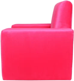 Ding Jamie Velvet Roze Kinderfauteuil DI-34206 -LiefjesHoek Verkoop mamaloes kinderfauteuil velvet roze 02k