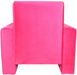 Ding Jamie Velvet Roze Kinderfauteuil DI-34206 -LiefjesHoek Verkoop mamaloes kinderfauteuil velvet roze 03k