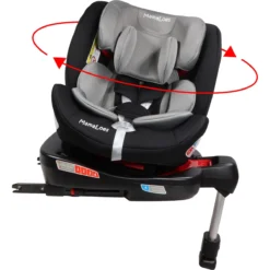 MamaLoes Max Grijs/Zwart 360° Isofix Autostoel 0-36kg ML050214 -LiefjesHoek Verkoop mamaloes max grijs zwart 360 isofix autostoel 0 36kg ml050214 1 1