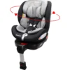 MamaLoes Max Grijs/Zwart 360° Isofix Autostoel 0-36kg ML050214