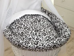 MamaLoes Panter Grijs Deluxe Wit Baby Wiegje 80749 10 MamaLoes Panter Grijs Deluxe Wit Baby Wiegje 80749 -LiefjesHoek Verkoop mamaloes panter grijs deluxe wit baby wiegje 80749 4