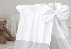 MamaLoes Royal Wit Voile Baby Wiegje 66756 -LiefjesHoek Verkoop mamaloes royal wit voile baby wiegje 3