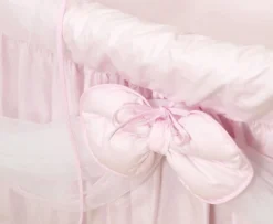 MamaLoes Royal Zacht Roze Voile Baby Wiegje 66757 6 MamaLoes Royal Zacht Roze Voile Baby Wiegje 66757 -LiefjesHoek Verkoop mamaloes royal zacht roze voile baby wiegje 2