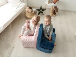 Albero Mio Velvet Navy Kinderfauteuil -LiefjesHoek Verkoop mamaloes velvet navy kinderfauteuil 3