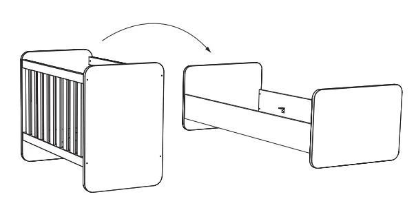 Meegroei Babykamer Naomi: Meegroei Ledikant, Commode En 3-Deurskast 5 Meegroei Babykamer Naomi: Meegroei Ledikant, Commode En 3-Deurskast - Afbeelding 5