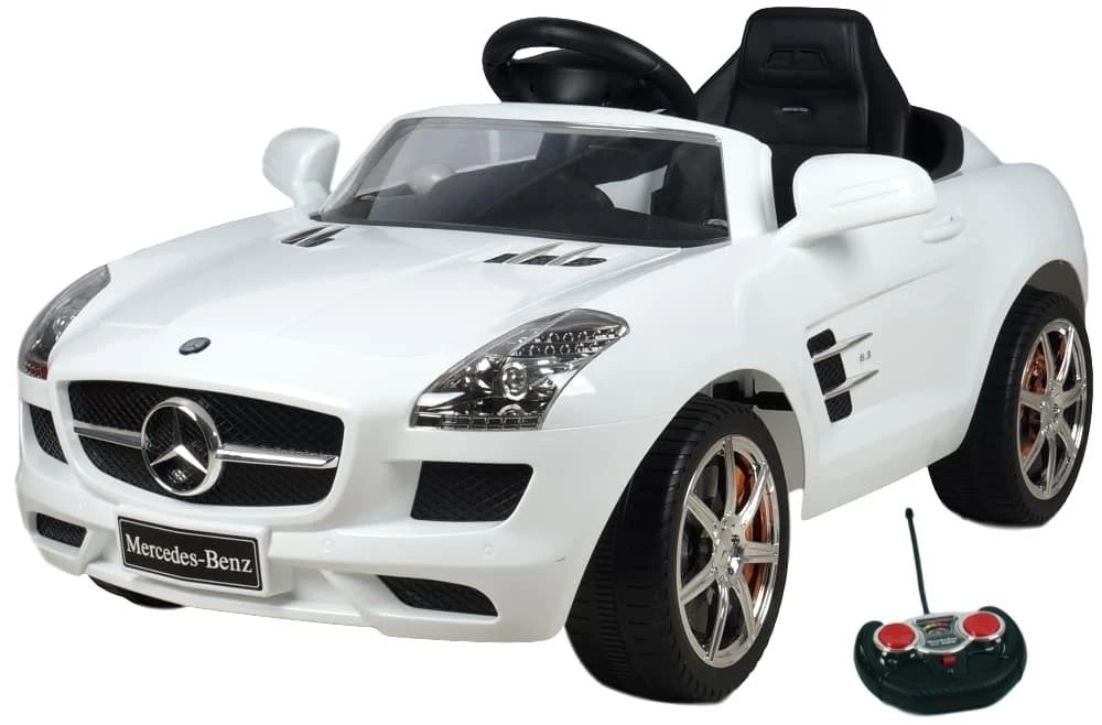 Eco Toys Mercedes SLS Wit Elektrische Kinderauto CLB-681r 1 Eco Toys Mercedes SLS Wit Elektrische Kinderauto CLB-681r