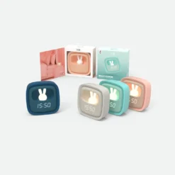 MOB Billy Grijs Klok En Nachtlampje BILLY-GR-01 -LiefjesHoek Verkoop mob billy klok en nachtlampje sfeer 2 2