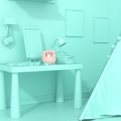 MOB Billy Roze Klok En Nachtlampje BILLY-PK-01 -LiefjesHoek Verkoop mob billy roze klok en nachtlampje billy pk 01 3