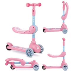 Momi Kiuru Pink 2-in-1 Step/Loopfiets HUBA00034 -LiefjesHoek Verkoop momi kiuru pink 2 in 1 step loopfiets huba00036 10