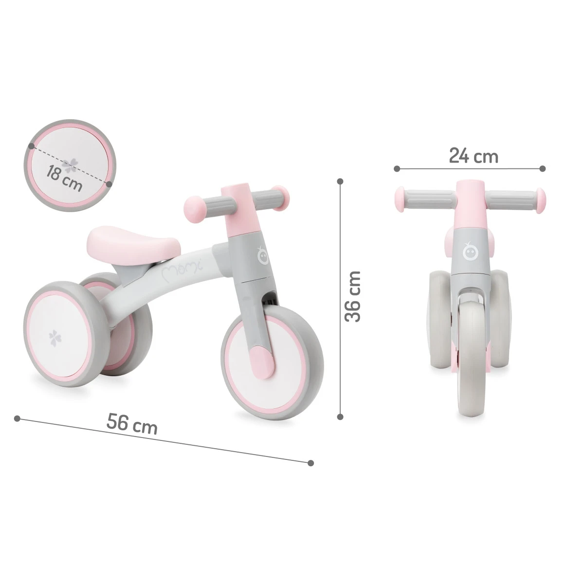 Momi Tedi Pink Mini Bike Loopfiets ROBI00036 6 Momi Tedi Pink Mini Bike Loopfiets ROBI00036 - Afbeelding 6