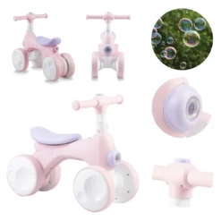 Momi Tobis Pink Ride-On Bubbles Loopfiets ROBI00042 -LiefjesHoek Verkoop momi tobis pink ride on bubbles loopfiets robi00042 9