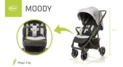 4Baby Moody XXII Grey Wandelwagen Incl. Beenkap -LiefjesHoek Verkoop moody xxii wymiary