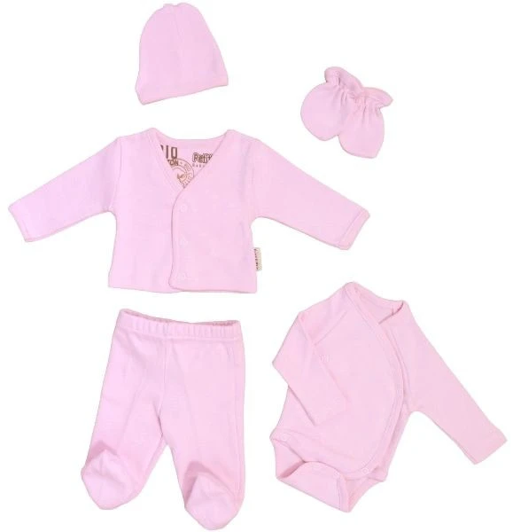 Petit Villain Prematuur Maat 44/50 Roze 5-delige Babyset 1 Petit Villain Prematuur Maat 44/50 Roze 5-delige Babyset