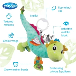 Playgro Sensory Friends Dusty Dragon Buggyspeeltje P0188473 20 Playgro Sensory Friends Dusty Dragon Buggyspeeltje P0188473 -LiefjesHoek Verkoop playgro sensory friends dusty dragon buggyspeeltje p0188473 .10