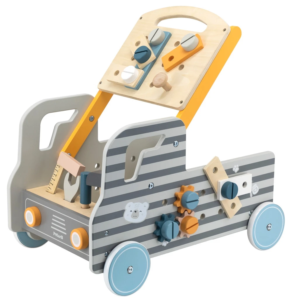 PolarB Houten Gereedschap Truck Loopwagen 44066 1 PolarB Houten Gereedschap Truck Loopwagen 44066
