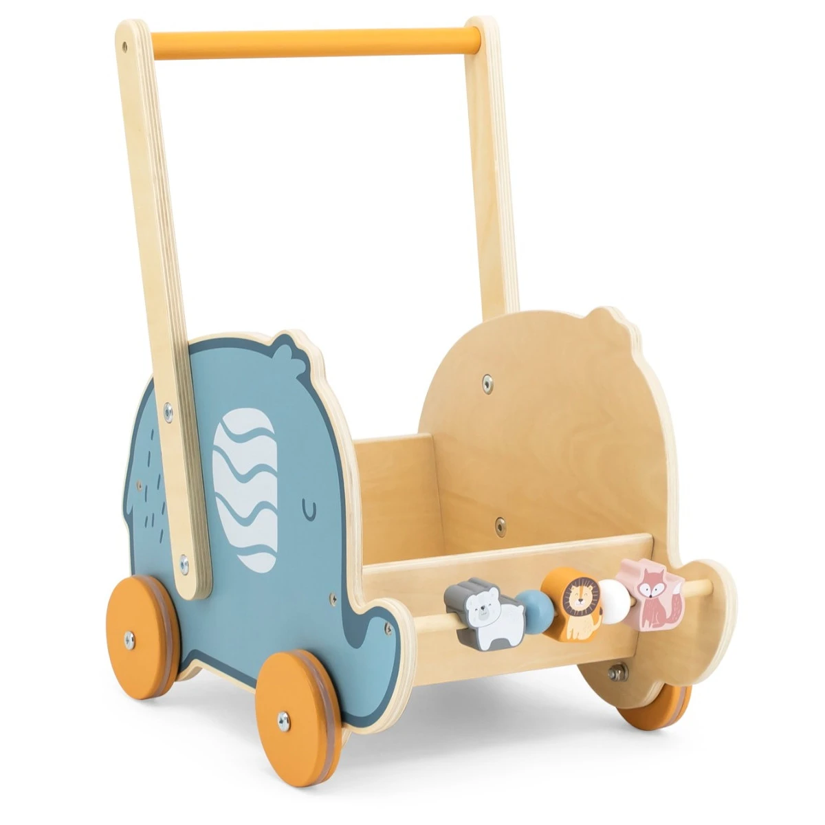 PolarB Olifant Houten Poppenwagentje 44031 2 PolarB Olifant Houten Poppenwagentje 44031 - Afbeelding 2