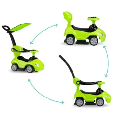 QKids Lolo Lime Green 2-in-1 Ride-on Loopauto QKIDS00007 -LiefjesHoek Verkoop qkids lolo lime green 2 in 1 ride on loopauto qkids00007 7