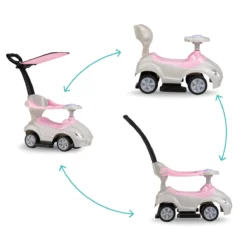 QKids Lolo Pink 2-in-1 Ride-on Loopauto QKIDS00006 -LiefjesHoek Verkoop qkids lolo pink 2 in 1 ride on loopauto qkids00006 7