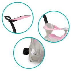 QKids Lolo Pink 2-in-1 Ride-on Loopauto QKIDS00006 -LiefjesHoek Verkoop qkids lolo pink 2 in 1 ride on loopauto qkids00006 8