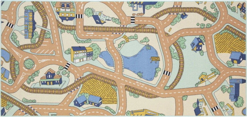 Rebel Roads Railroads Desert Mist 95x200 Cm Speelmat RPLYWGB32095200T01 1 Rebel Roads Railroads Desert Mist 95x200 Cm Speelmat RPLYWGB32095200T01