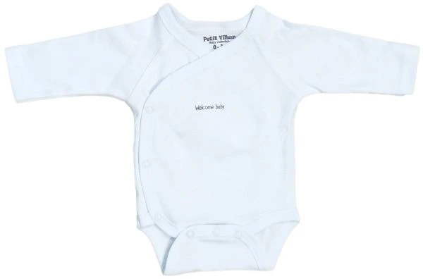 Petit Villain Wit 'Welcome Baby' 6-delige Babyset 8 Petit Villain Wit 'Welcome Baby' 6-delige Babyset - Afbeelding 8