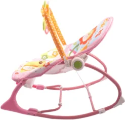 Eco Toys Pink Rabbit 0-18 Kg Wipstoel HC305581 -LiefjesHoek Verkoop roze infant to toddler wipstoel 2 1