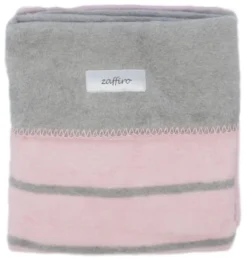 Zaffiro Grijs & Lichtroze Gestreept 75 X 100 Cm Wiegdeken 15120 -LiefjesHoek Verkoop rozegrijzestrependeken 4