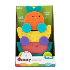 Sassy Stackin' Fruit Cars Stapeltoren S80811 -LiefjesHoek Verkoop sassy stackin fruit cars stapeltoren 1