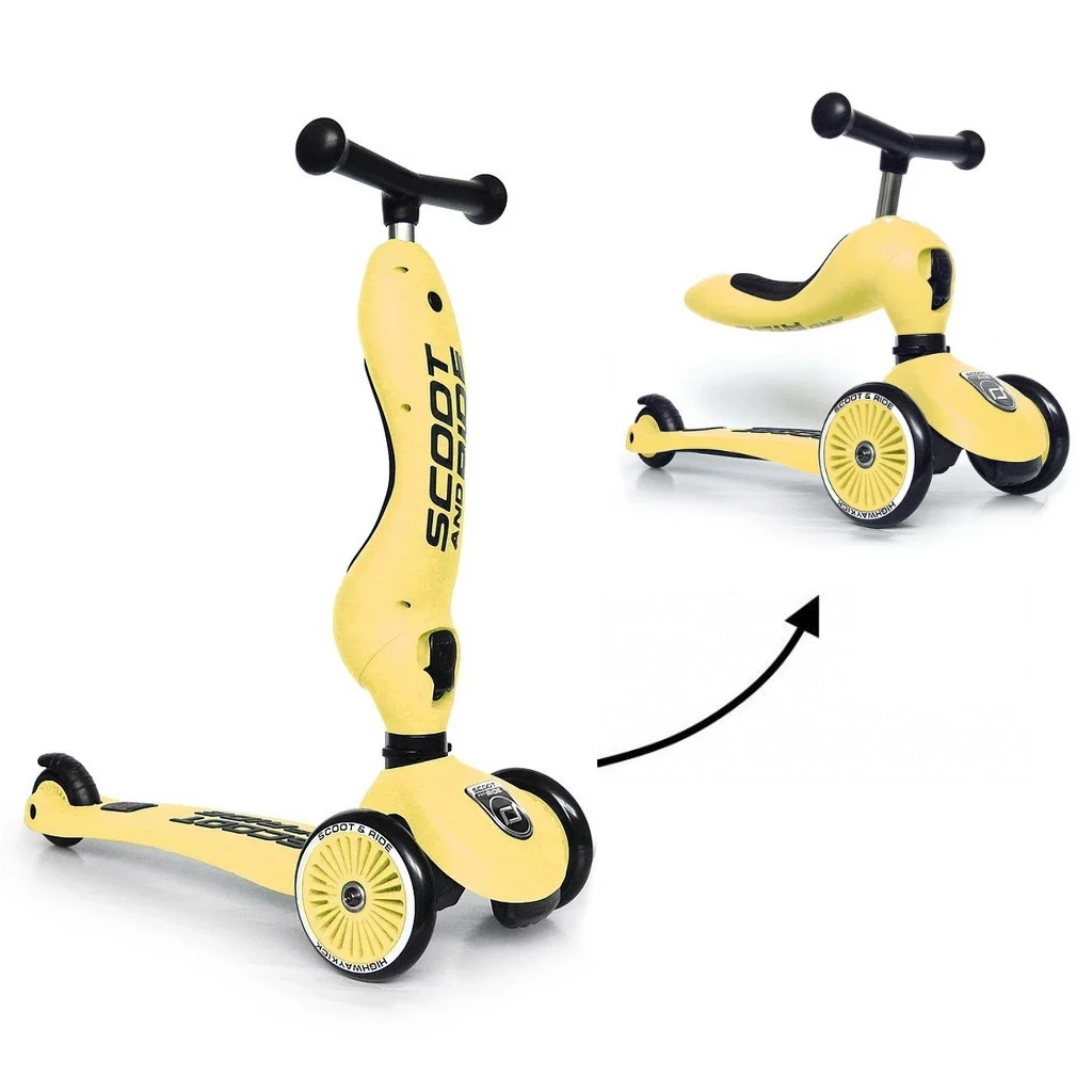 Scoot And Ride Lemon Highwaykick 1 Step/Loopfiets SR-96354 1 Scoot And Ride Lemon Highwaykick 1 Step/Loopfiets SR-96354