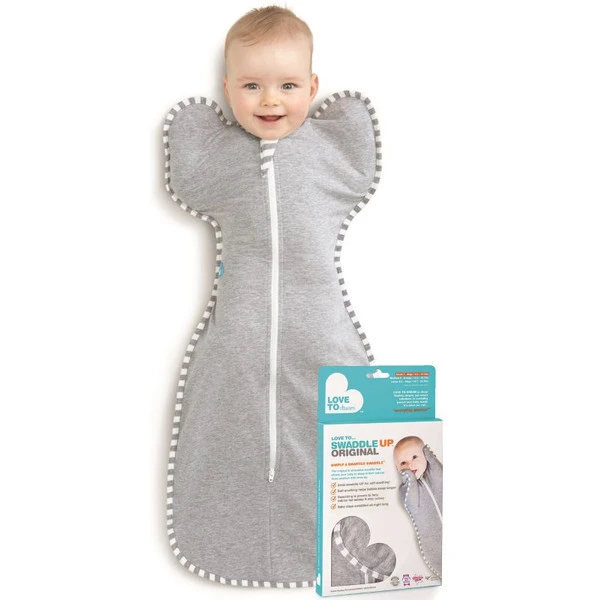 Love To Dream Swaddle Up 1.0 Grey Small 3-6 Kg Inbakerslaapzak L1001001GRS 3 Love To Dream Swaddle Up 1.0 Grey Small 3-6 Kg Inbakerslaapzak L1001001GRS - Afbeelding 3