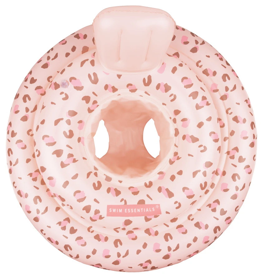 Swim Essentials Baby Float Oudroze Panter 0-1 Jaar Zwemring 2020SE459 - Afbeelding 2