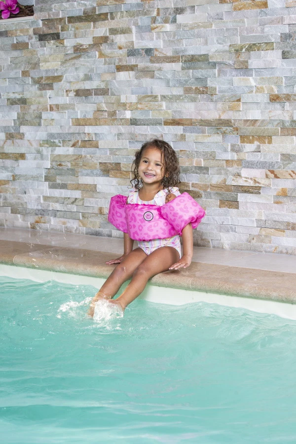 Swim Essentials Puddle Jumper Neon Roze Panter 2-6 Jaar Zwemvest - Afbeelding 2