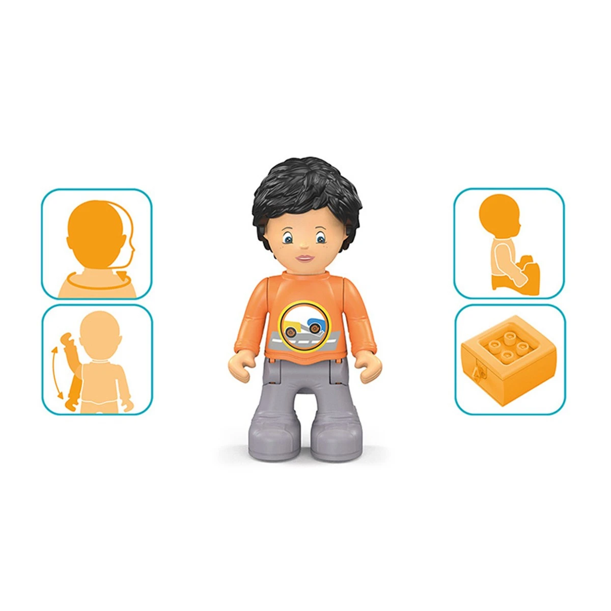 Toddys Chris Carry Educatieve Modulaire Speelgoedauto Met Pop TO-0123 4 Toddys Chris Carry Educatieve Modulaire Speelgoedauto Met Pop TO-0123 - Afbeelding 4