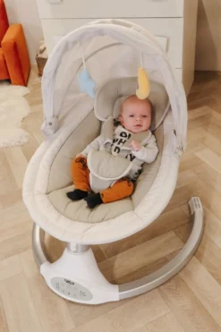 Tryco Hugg Silver/White Swing Babyschommel TR-282702 -LiefjesHoek Verkoop tr 282702 hugg silver white swing 01 1920x1920