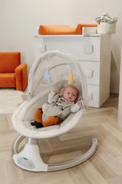 Tryco Hugg Silver/White Swing Babyschommel TR-282702 -LiefjesHoek Verkoop tr 282702 hugg silver white swing 02 1920x1920