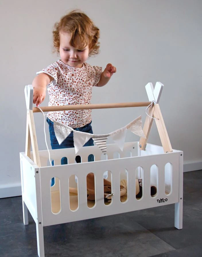 Tryco Tipi Houten Poppenbed TR-353013 - Afbeelding 2