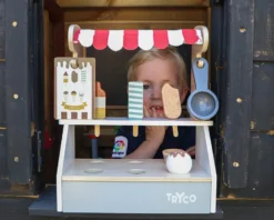 Tryco Houten IJskraam TR-353017 -LiefjesHoek Verkoop tr 353017 tryco wooden icecream truck 03