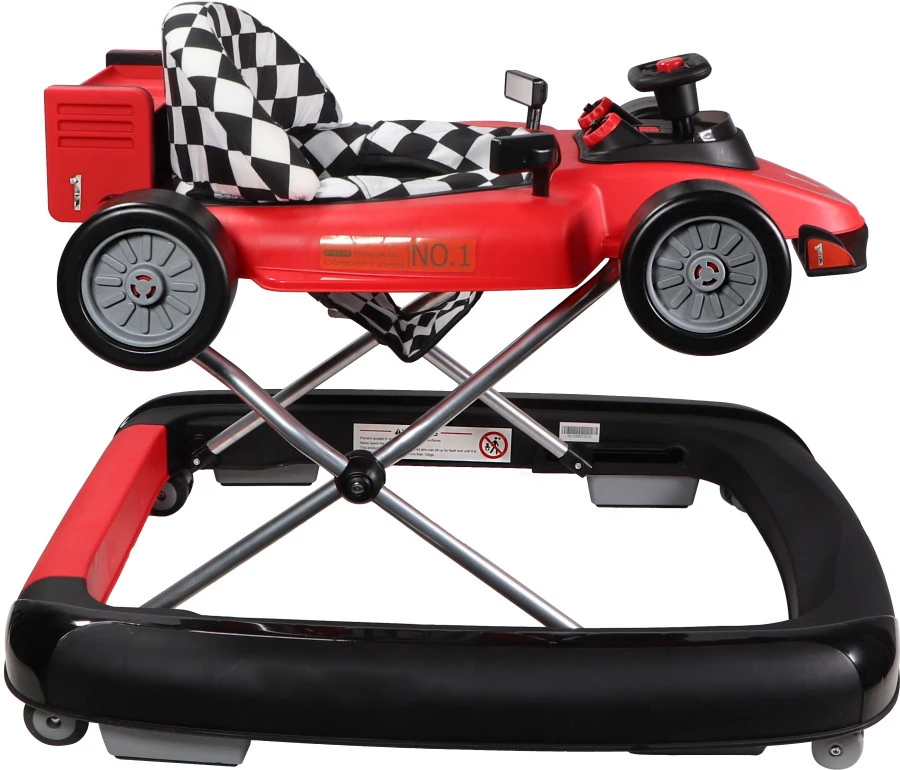 Tryco F1 Racer Red 2-in-1 Loopstoel En Loopwagen TR-362702 - Afbeelding 6