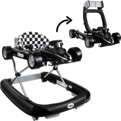 Tryco F1 Racer Black 2-in-1 Loopstoel En Loopwagen TR-362703