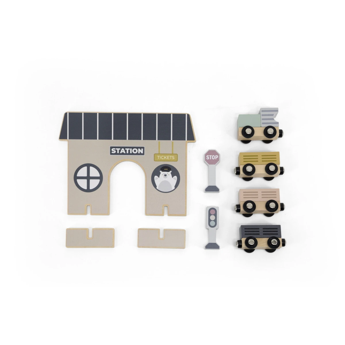 Tryco Houten Treinbaanset - Basis TR-353076 4 Tryco Houten Treinbaanset - Basis TR-353076 - Afbeelding 4