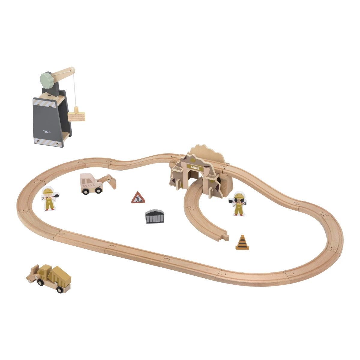 Tryco Houten Treinbaanset - Uitbreidingsset Bouwplaats TR-353080 2 Tryco Houten Treinbaanset - Uitbreidingsset Bouwplaats TR-353080 - Afbeelding 2