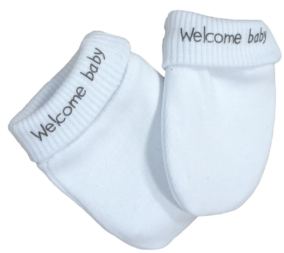 Petit Villain Wit 'Welcome Baby' 6-delige Babyset 5 Petit Villain Wit 'Welcome Baby' 6-delige Babyset - Afbeelding 5