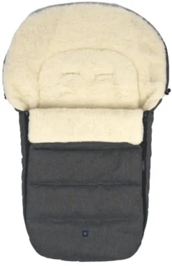 Zaffiro Wol Antraciet Melange Universele Afritsbare Voetenzak S77