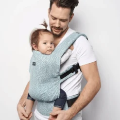 Zaffiro City Graphite Leaves Ergonomische Draagzak 45400 -LiefjesHoek Verkoop zaffiro city mint leaves ergonomische draagzak 1